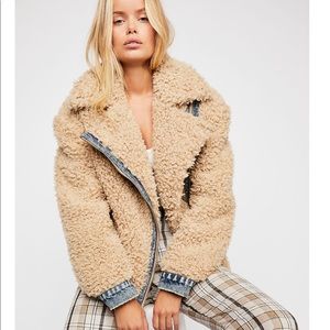 Free People Teddy Moto Jacket